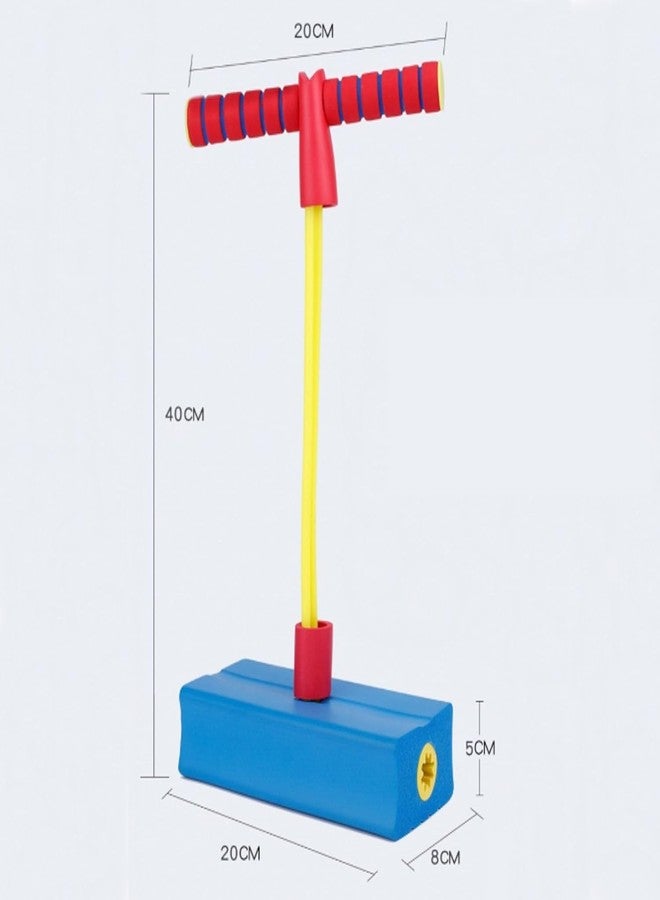 Mantavya Kids Pogo Jumper Fun and Safe Pogo Stick for Toddlers, Durable Foam Bungee Jumping Stick Makes Squeaky Sounds Improves Balance, Bouncing Toy - Image 3